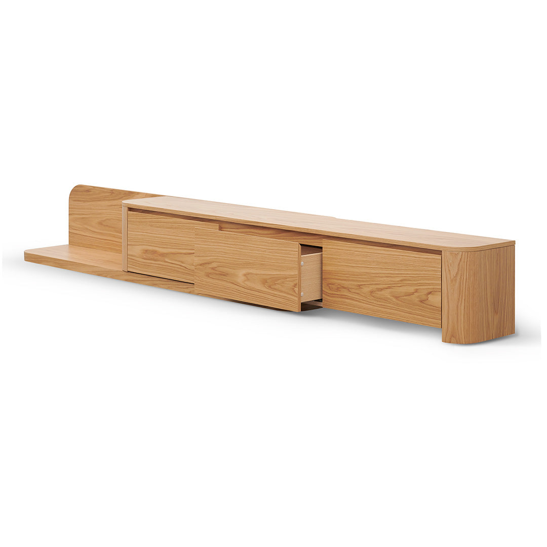 Expandable Palermo TV Entertainment Unit - Natural Oak