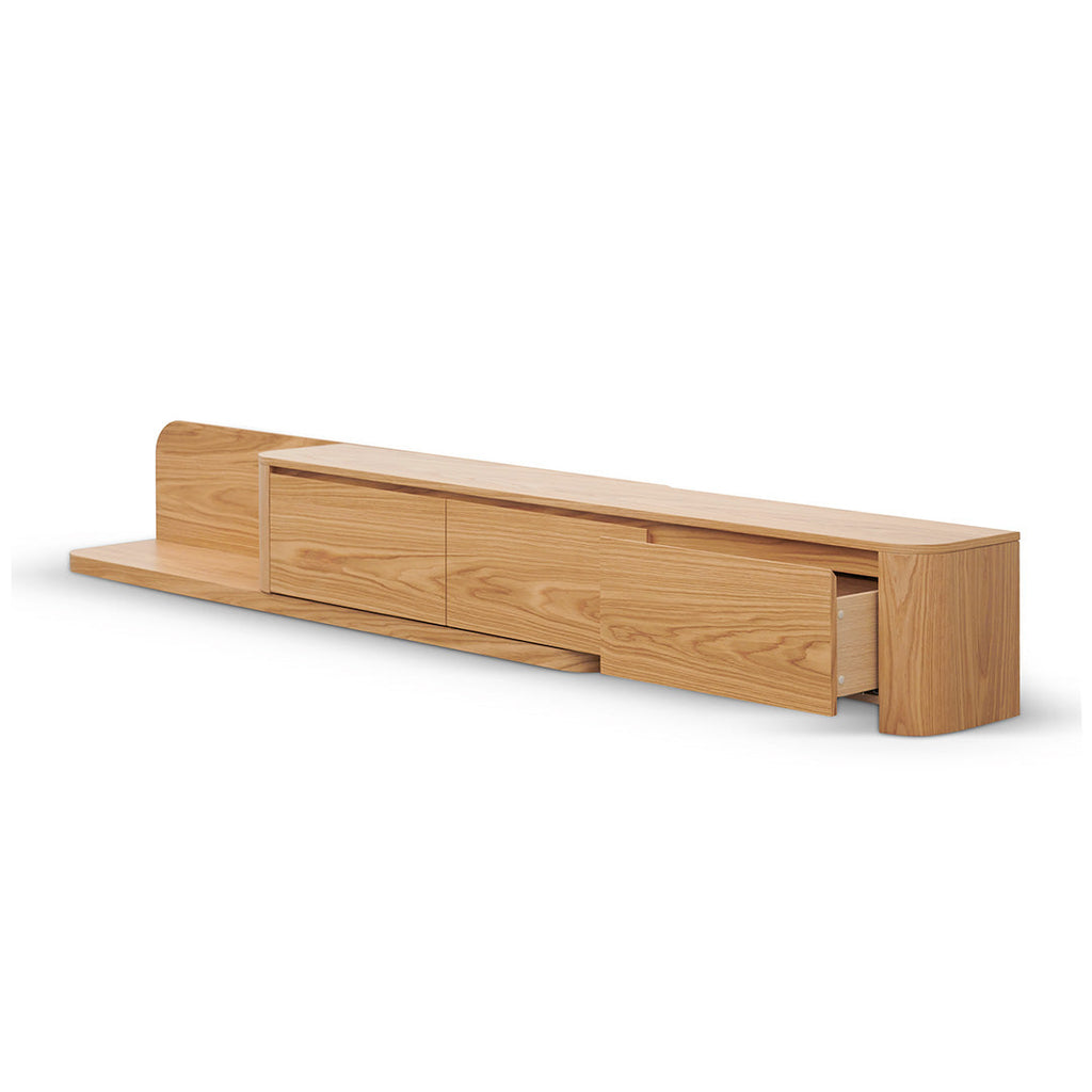 Expandable Palermo TV Entertainment Unit - Natural Oak