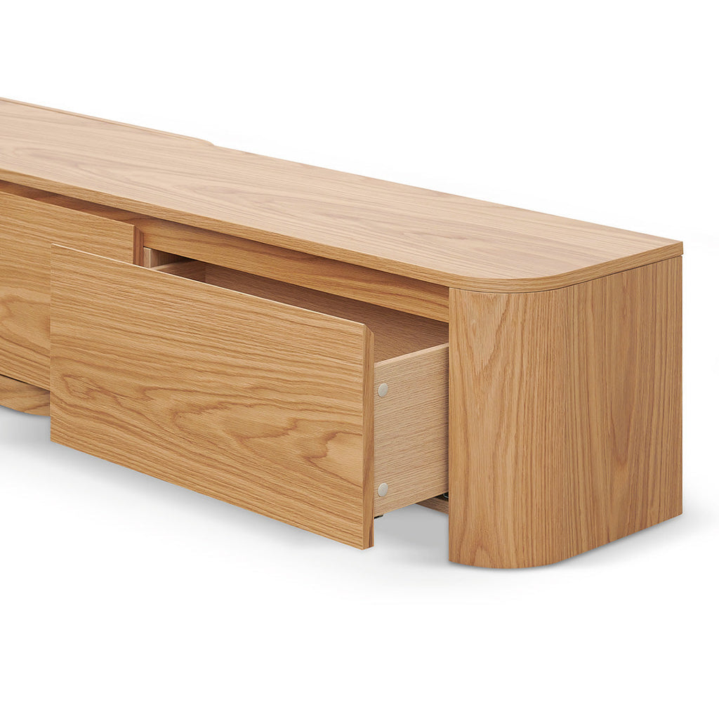Expandable Palermo TV Entertainment Unit - Natural Oak