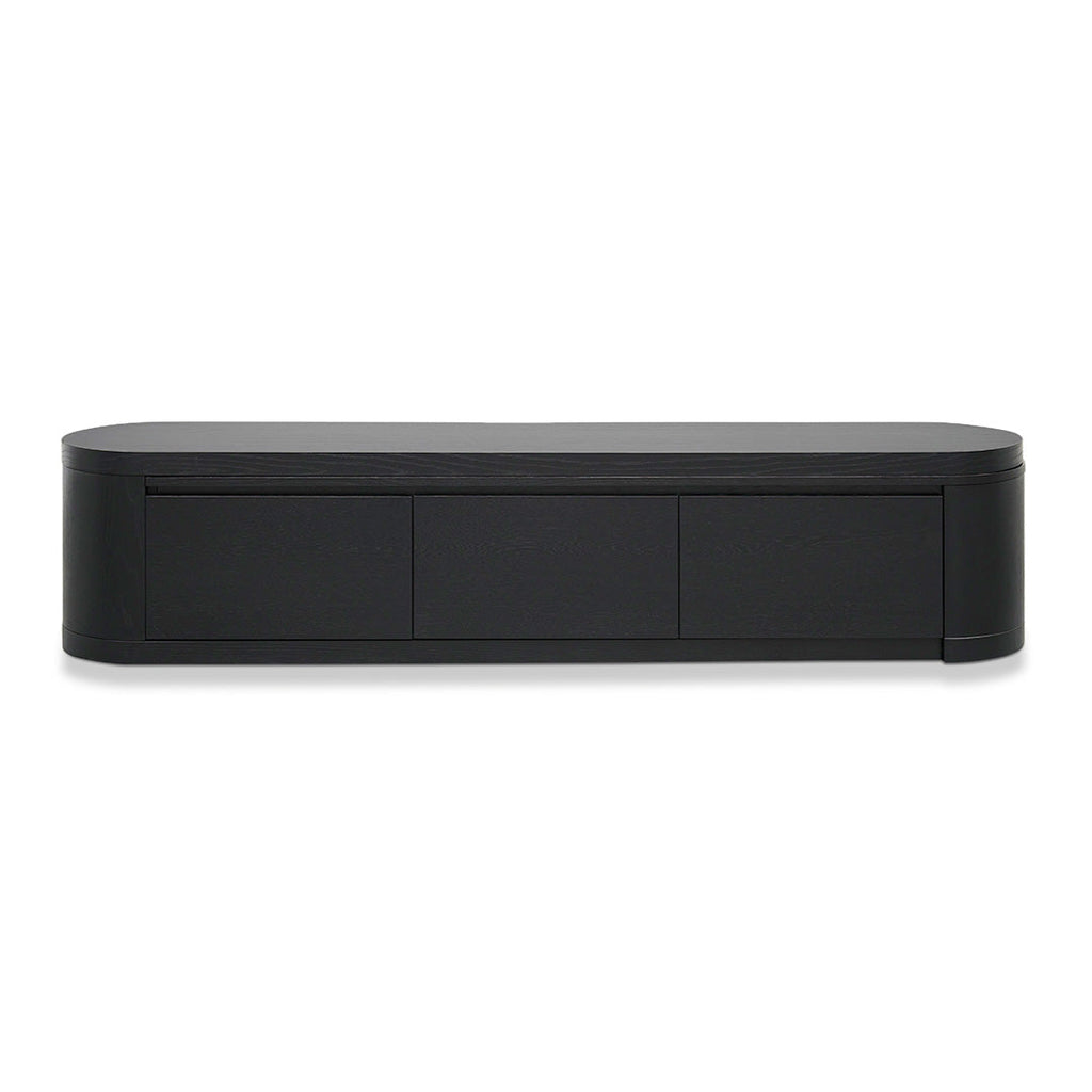Extendable Palermo TV Entertainment Unit - Full Black Oak