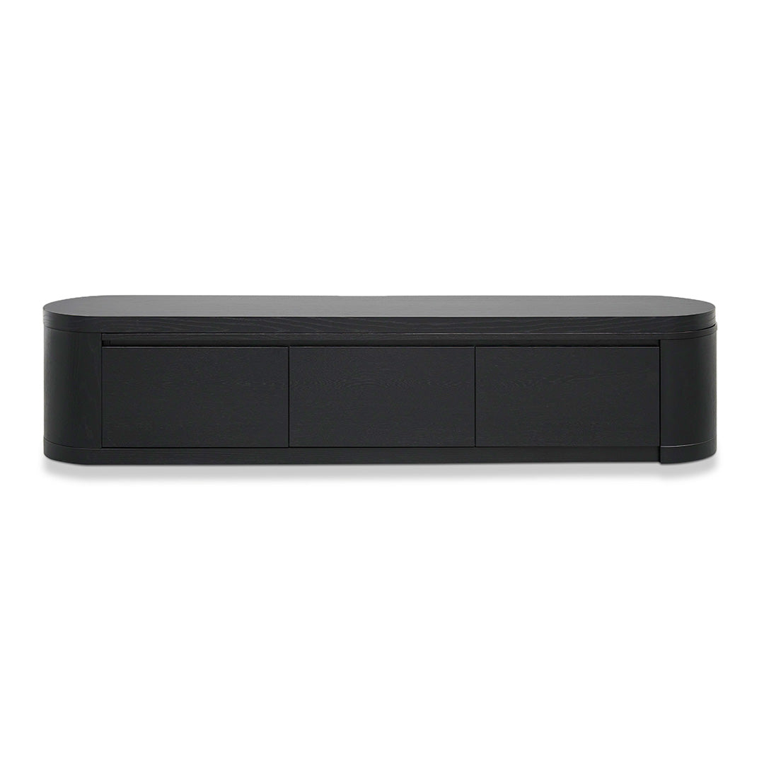 Extendable Palermo TV Entertainment Unit - Full Black Oak