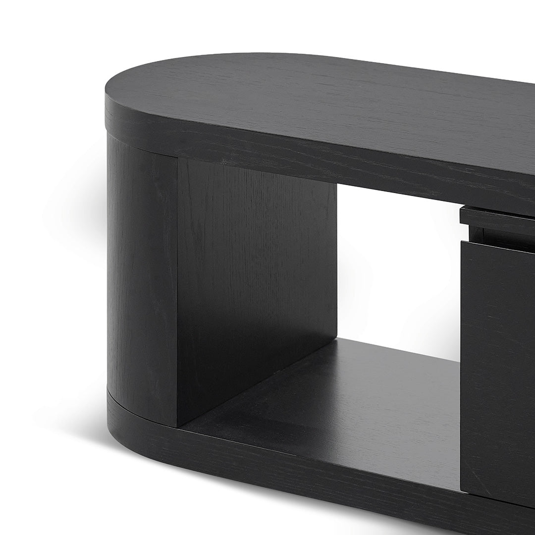 Extendable Palermo TV Entertainment Unit - Full Black Oak