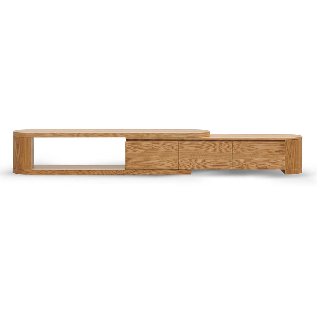 Extendable Palermo TV Entertainment Unit - Natural Oak