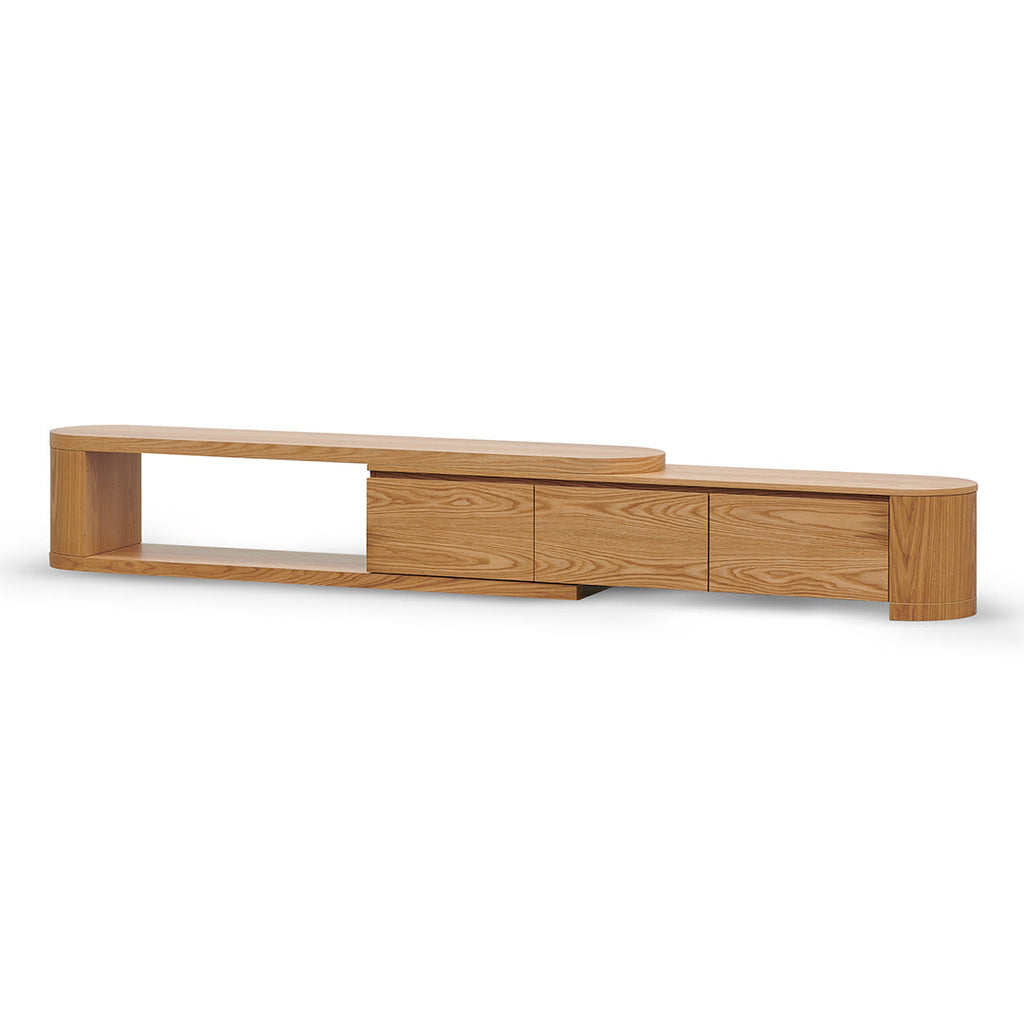 Extendable Palermo TV Entertainment Unit - Natural Oak