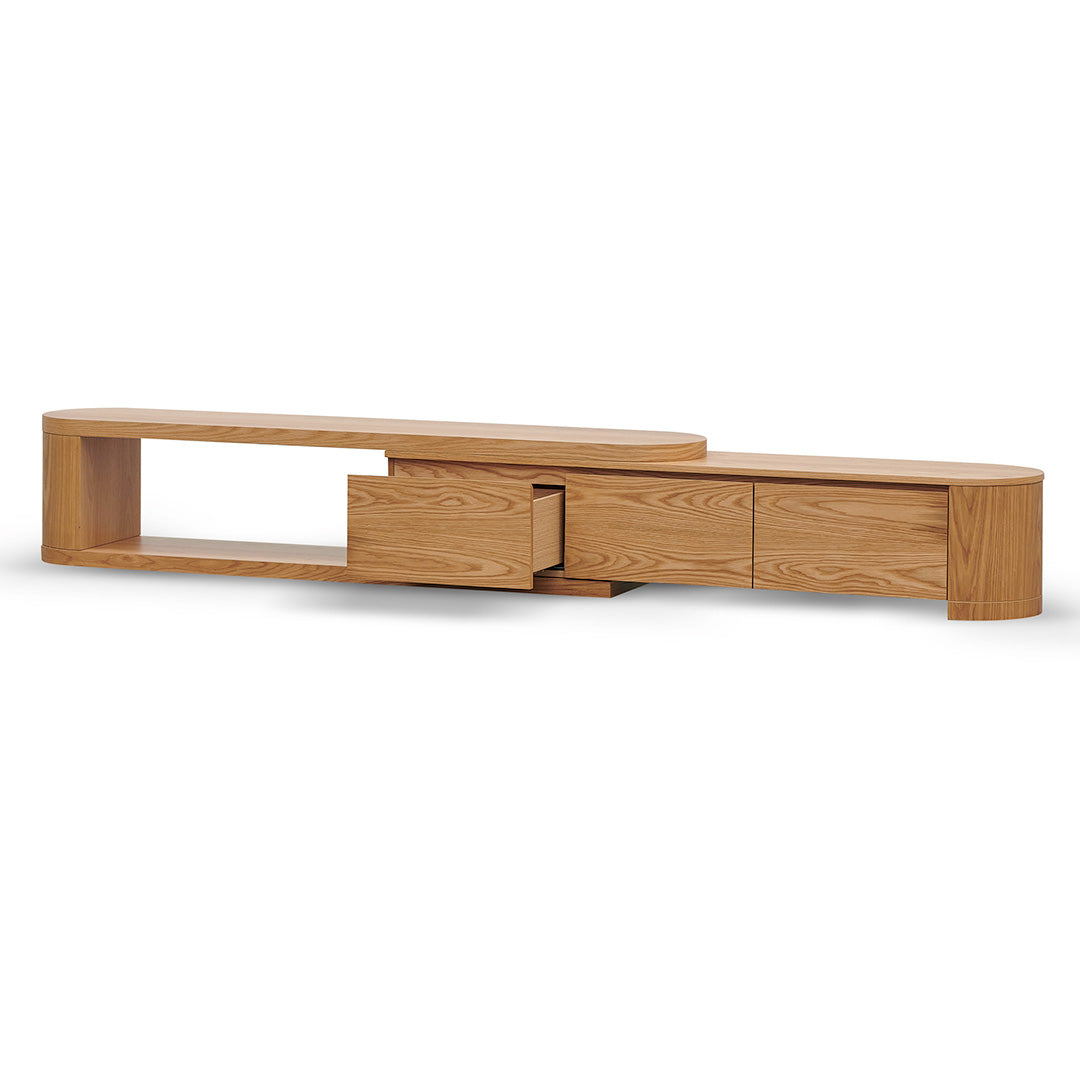 Extendable Palermo TV Entertainment Unit - Natural Oak