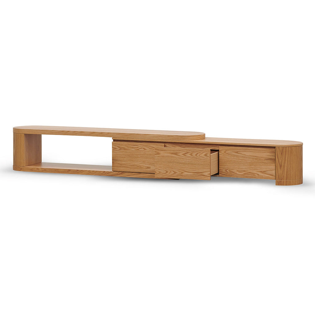 Extendable Palermo TV Entertainment Unit - Natural Oak