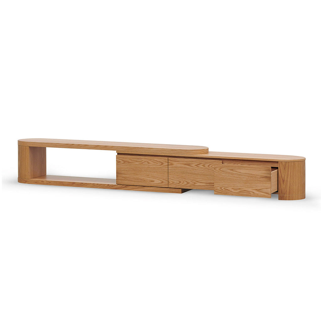 Extendable Palermo TV Entertainment Unit - Natural Oak