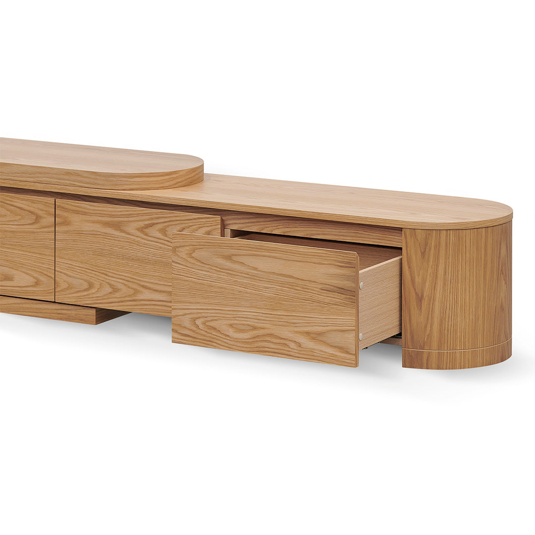 Extendable Palermo TV Entertainment Unit - Natural Oak