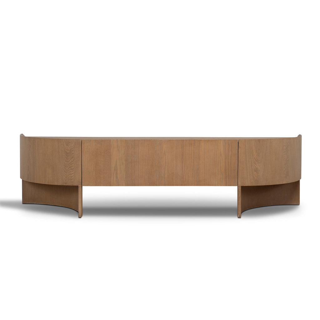 2m Palermo TV Entertainment Unit - Dusty Oak