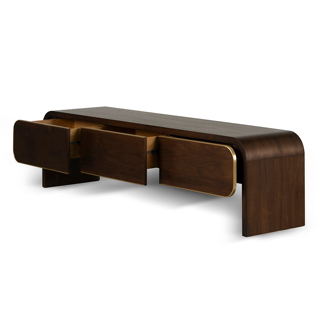 2m Palermo TV Entertainment Unit - Walnut