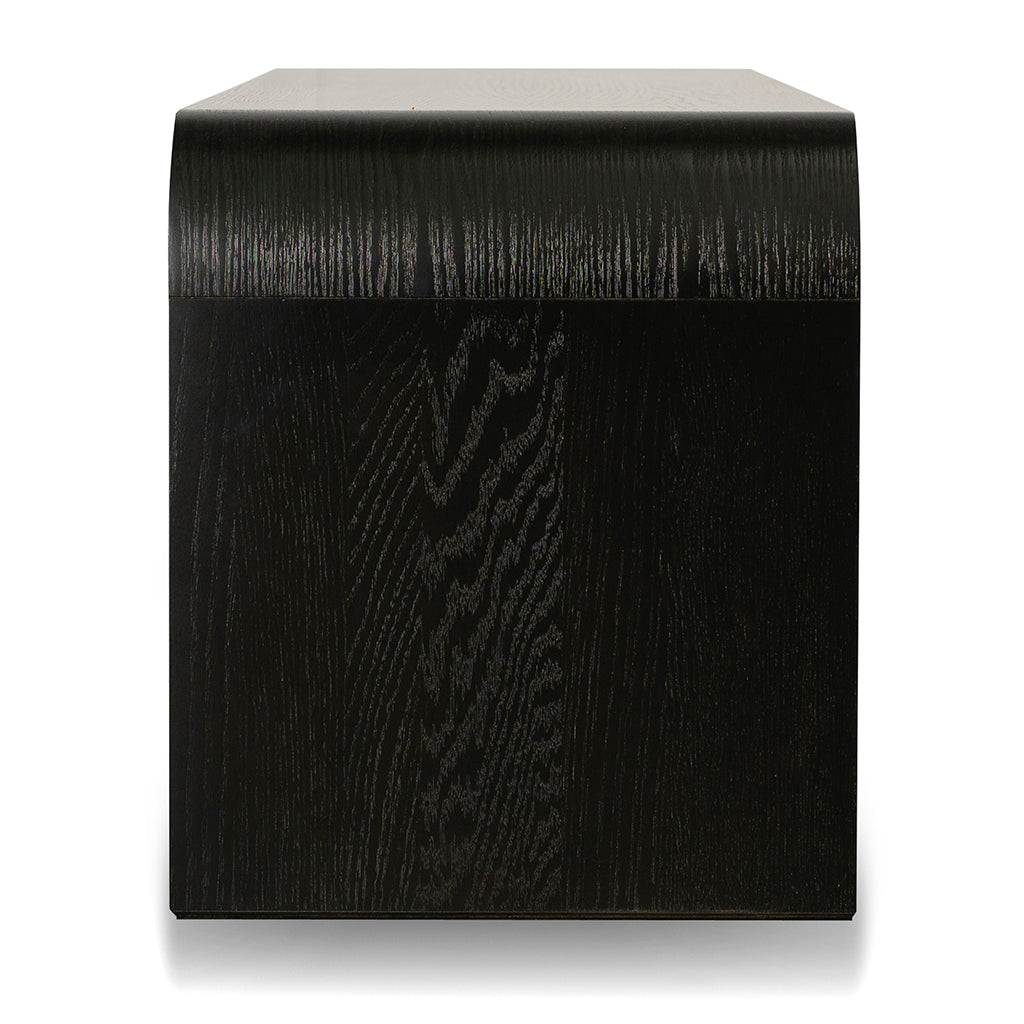 2m Palermo TV Entertainment Unit - Textured Espresso Black