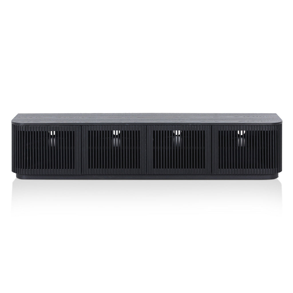2m TV Unit - Full Black