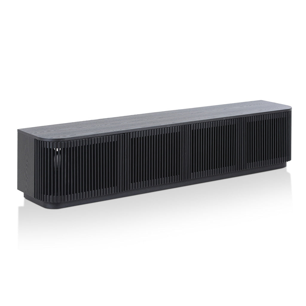 2m TV Unit - Full Black