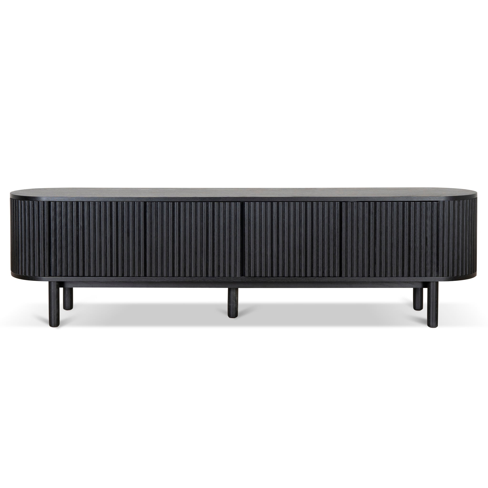 2m Palermo TV Entertainment Unit - Full Black