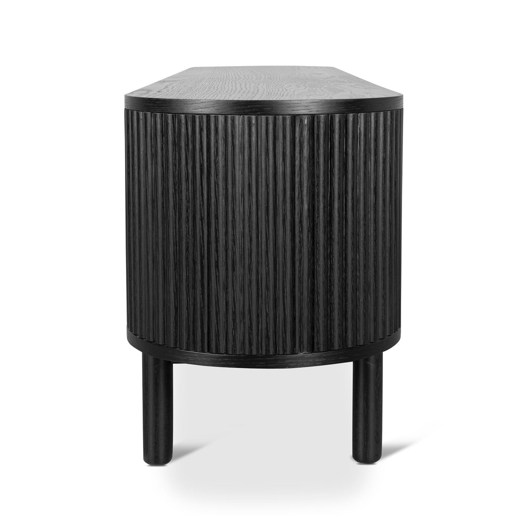 2m Palermo TV Entertainment Unit - Full Black