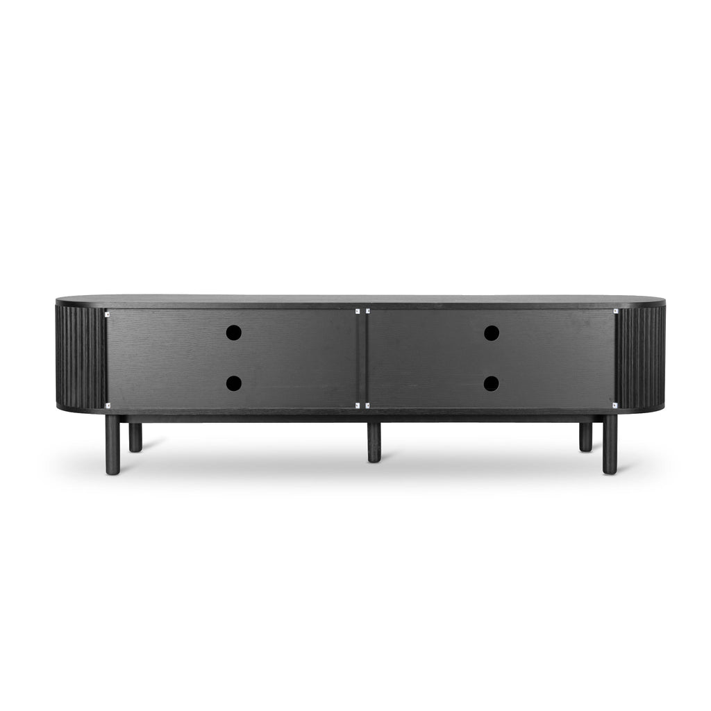 2m Palermo TV Entertainment Unit - Full Black