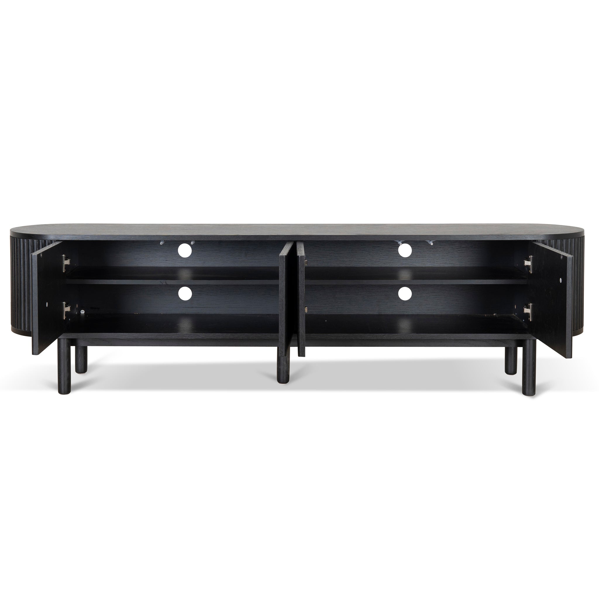 2m Palermo TV Entertainment Unit - Full Black