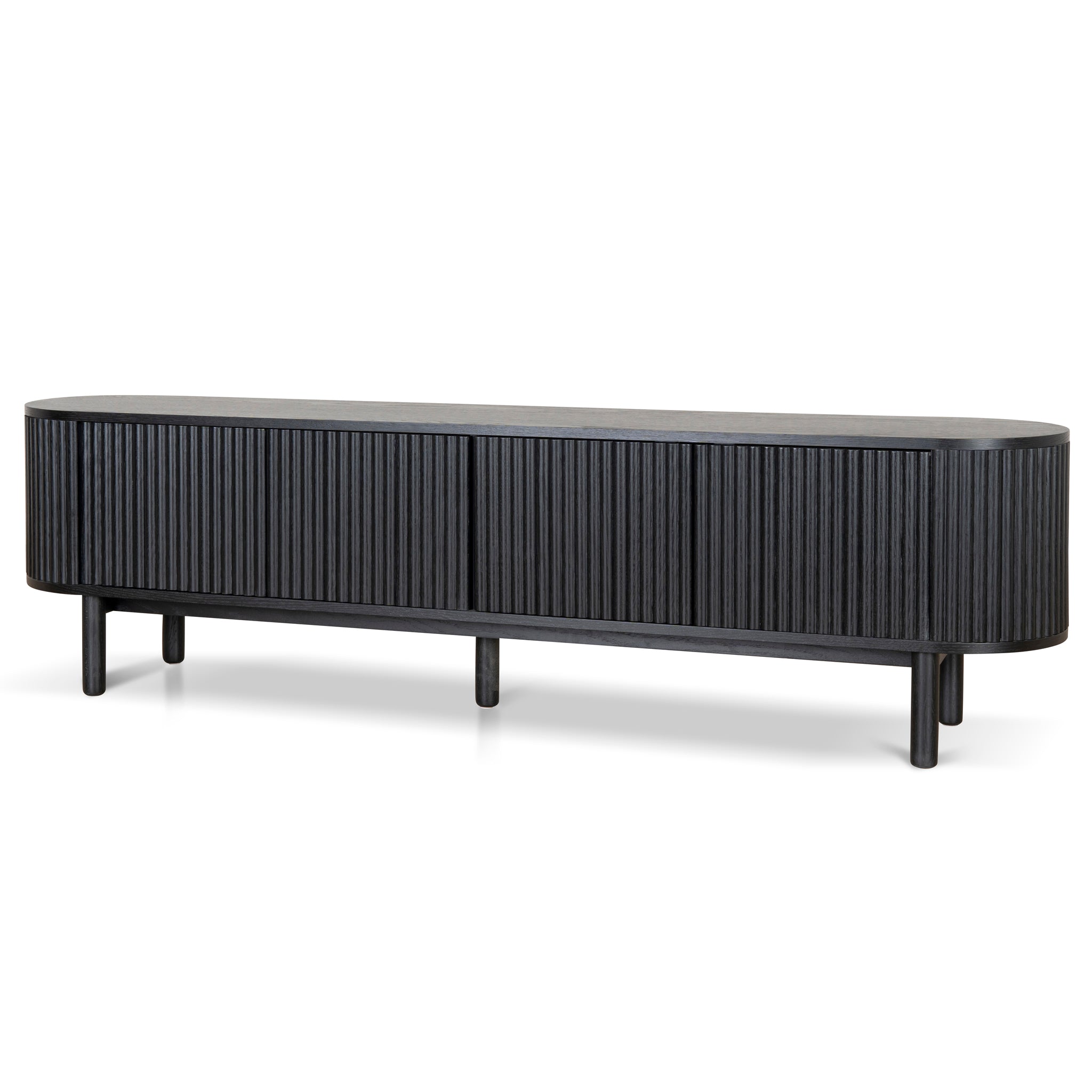 2m Palermo TV Entertainment Unit - Full Black