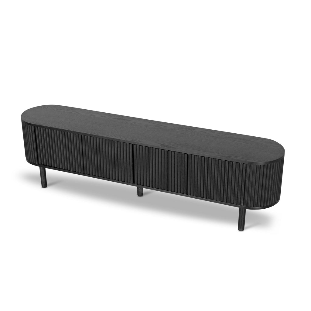 2m Palermo TV Entertainment Unit - Full Black