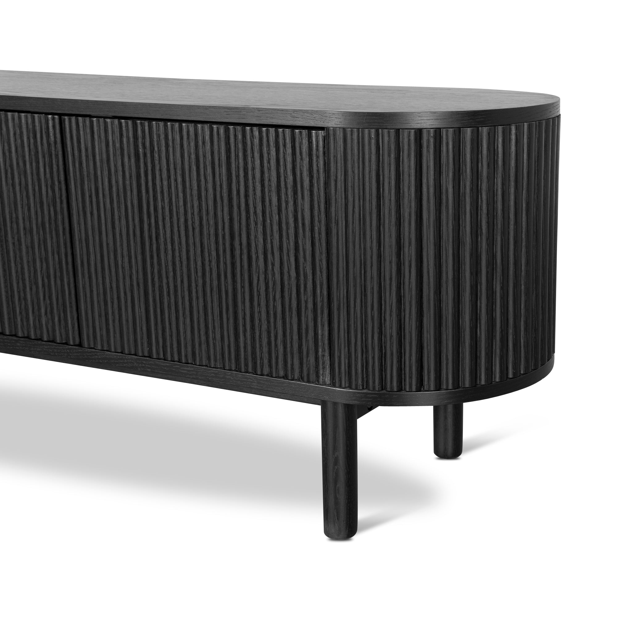 2m Palermo TV Entertainment Unit - Full Black