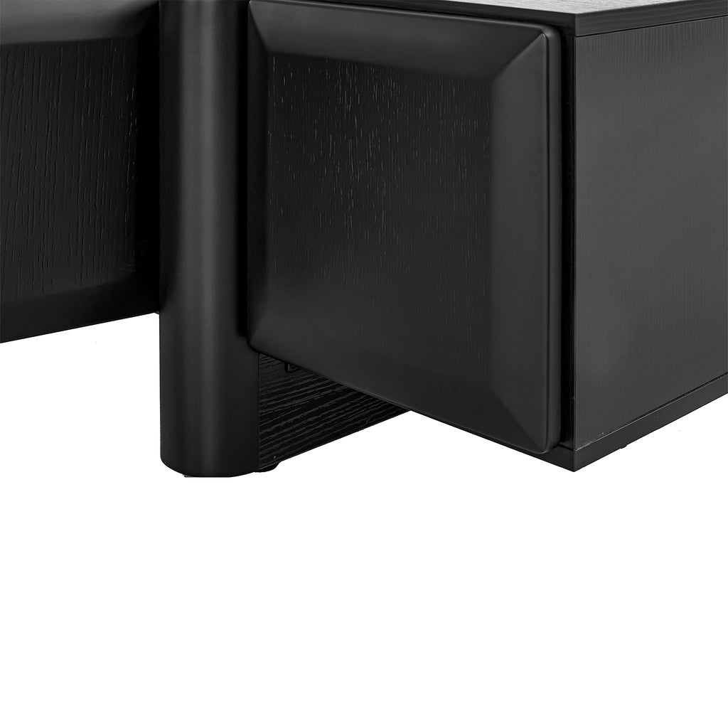 1.6m Palermo TV Entertainment Unit - Full Black