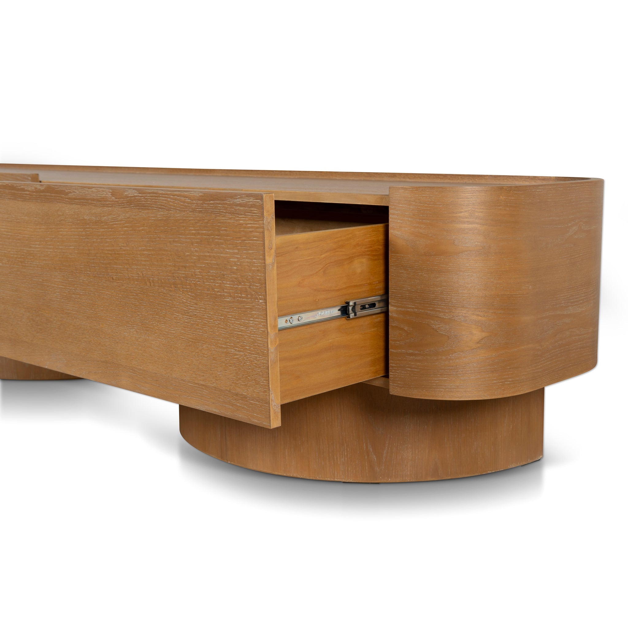 2.2m Palermo TV Entertainment Unit - Dusty Oak
