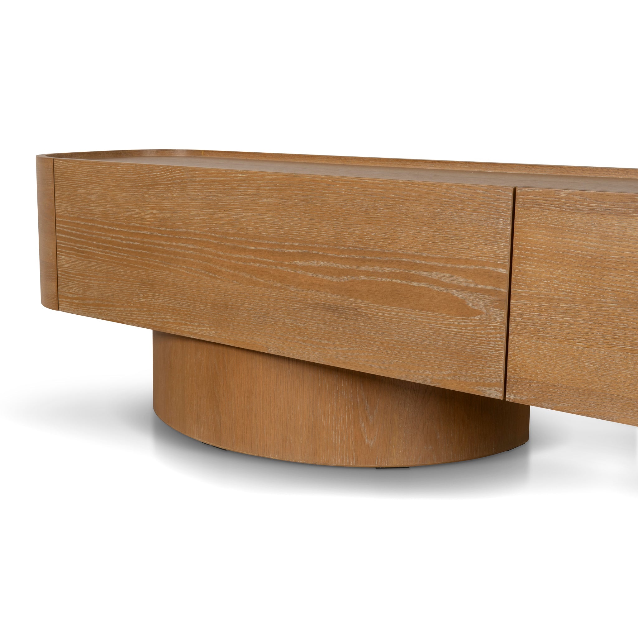 2.2m Palermo TV Entertainment Unit - Dusty Oak