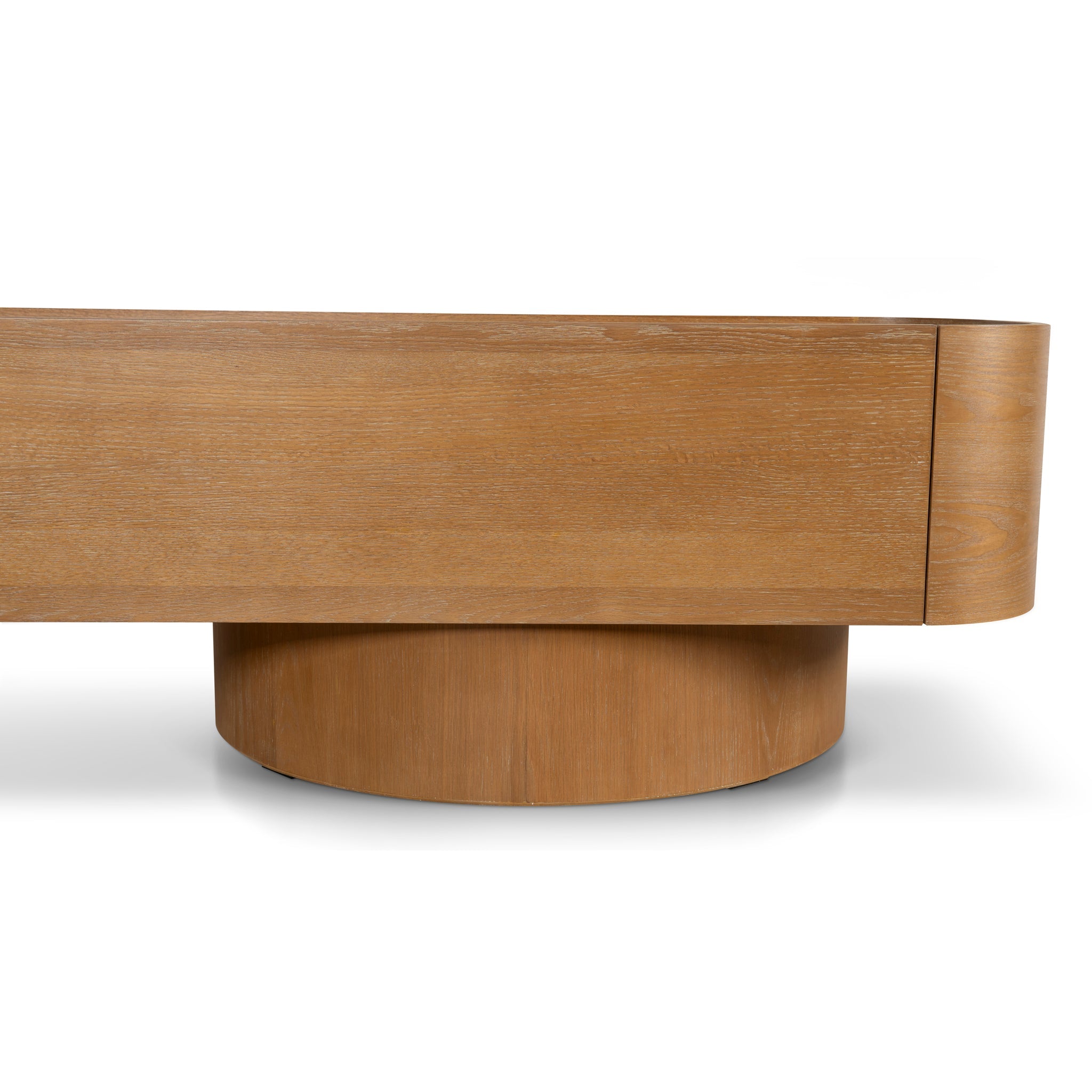 2.2m Palermo TV Entertainment Unit - Dusty Oak