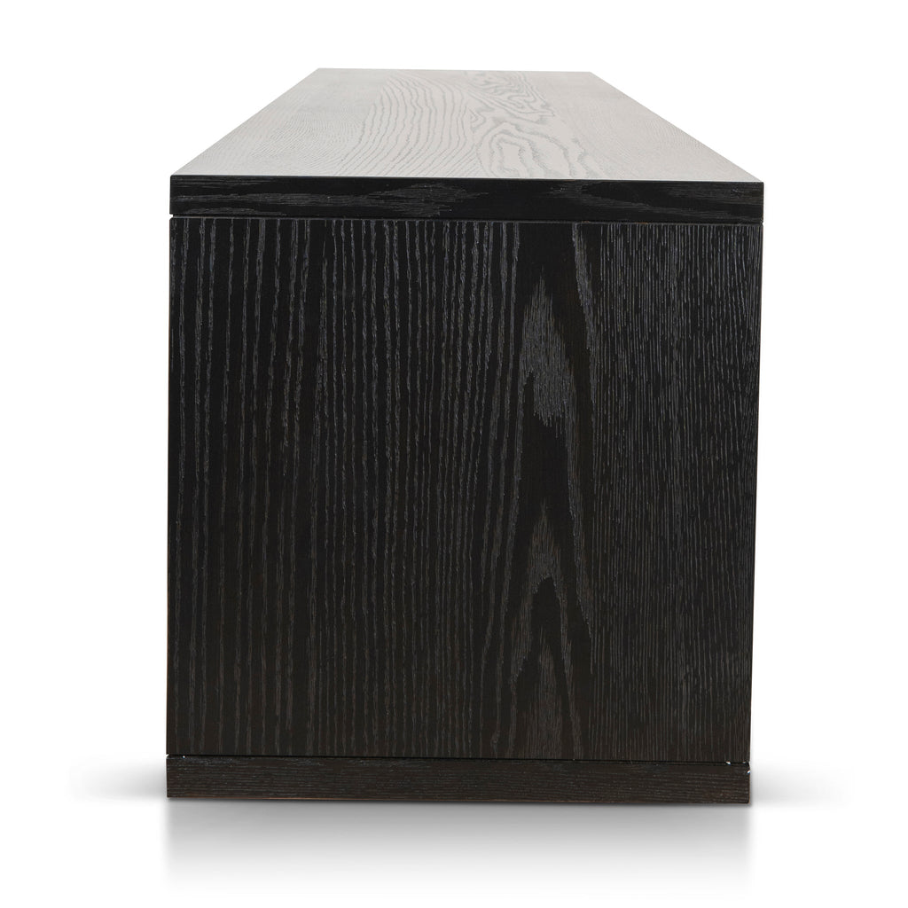 2m Palermo TV Entertainment Unit - Textured Espresso Black