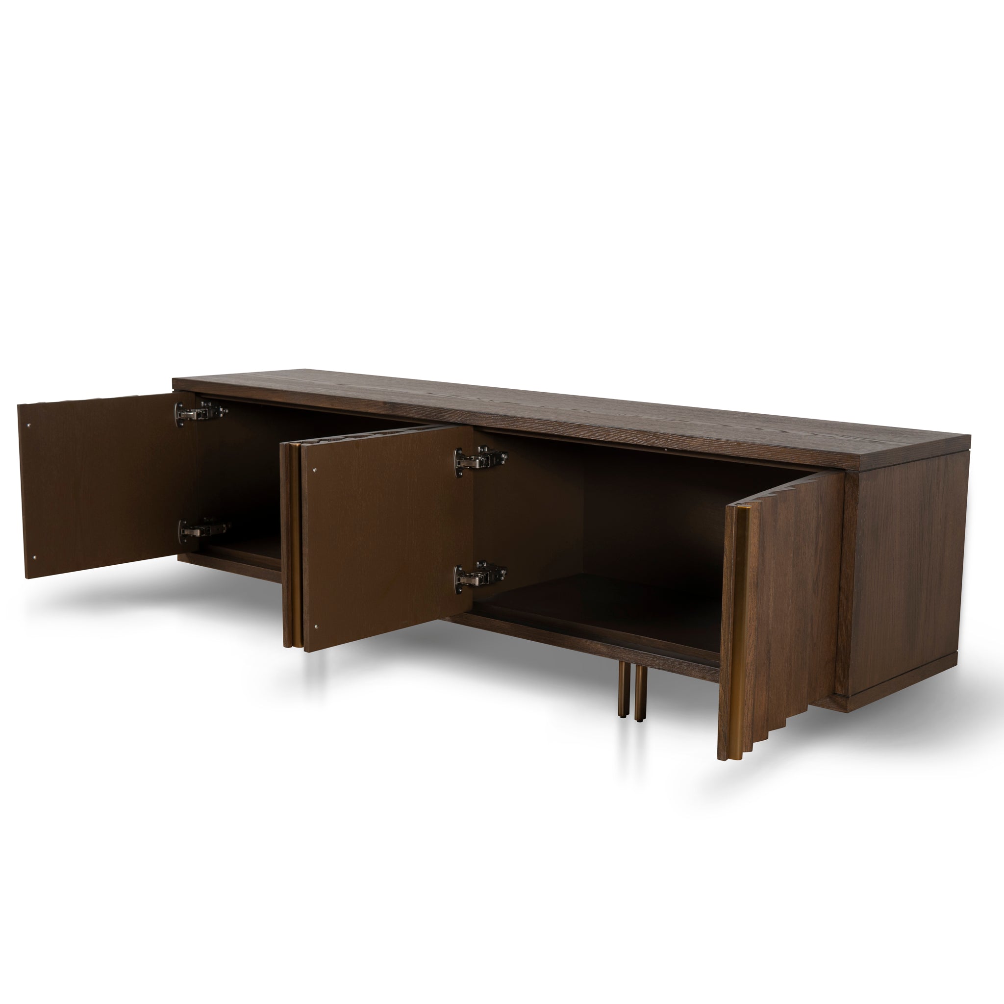 2m Palermo TV Entertainment Unit - Caramel Oak