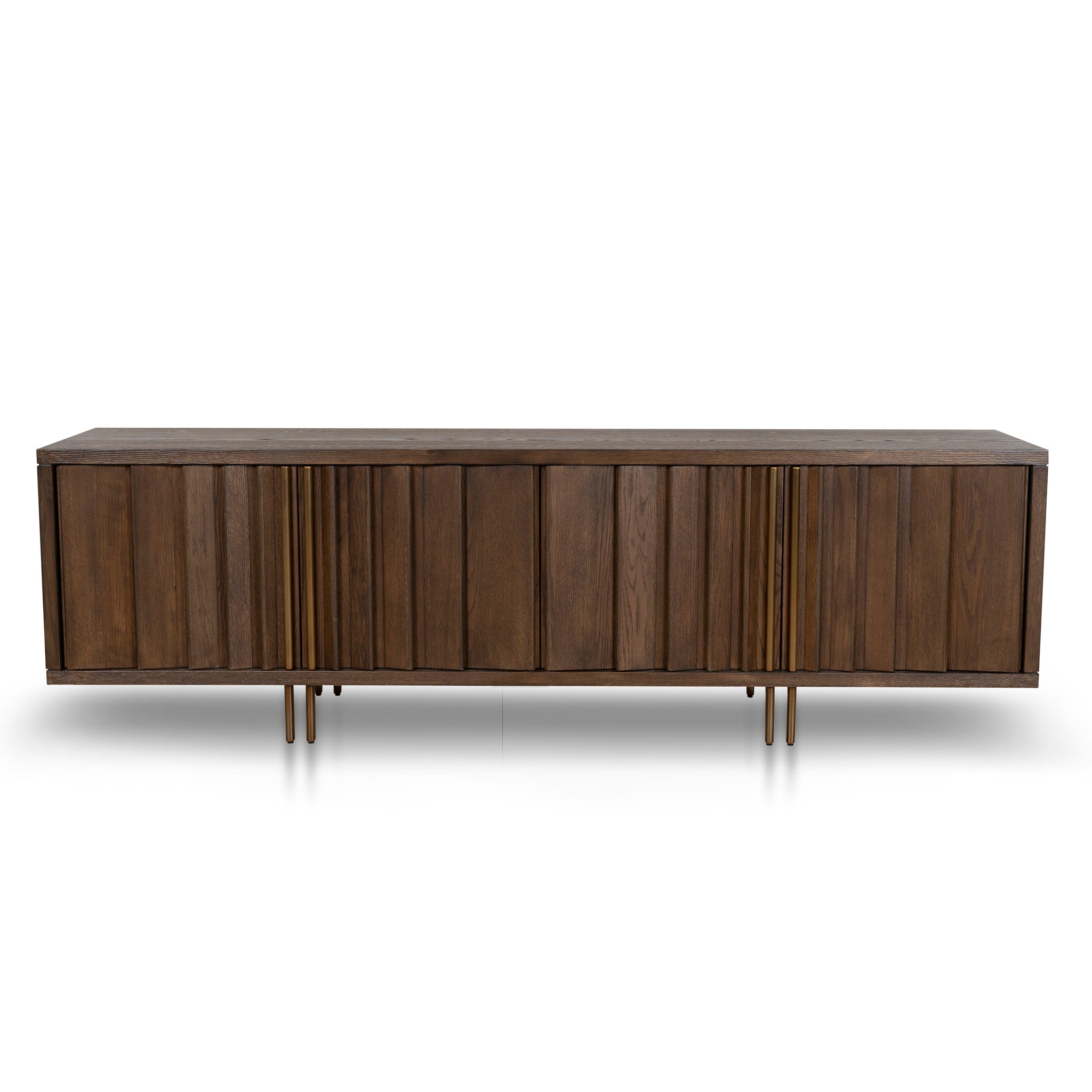 2m Palermo TV Entertainment Unit - Caramel Oak