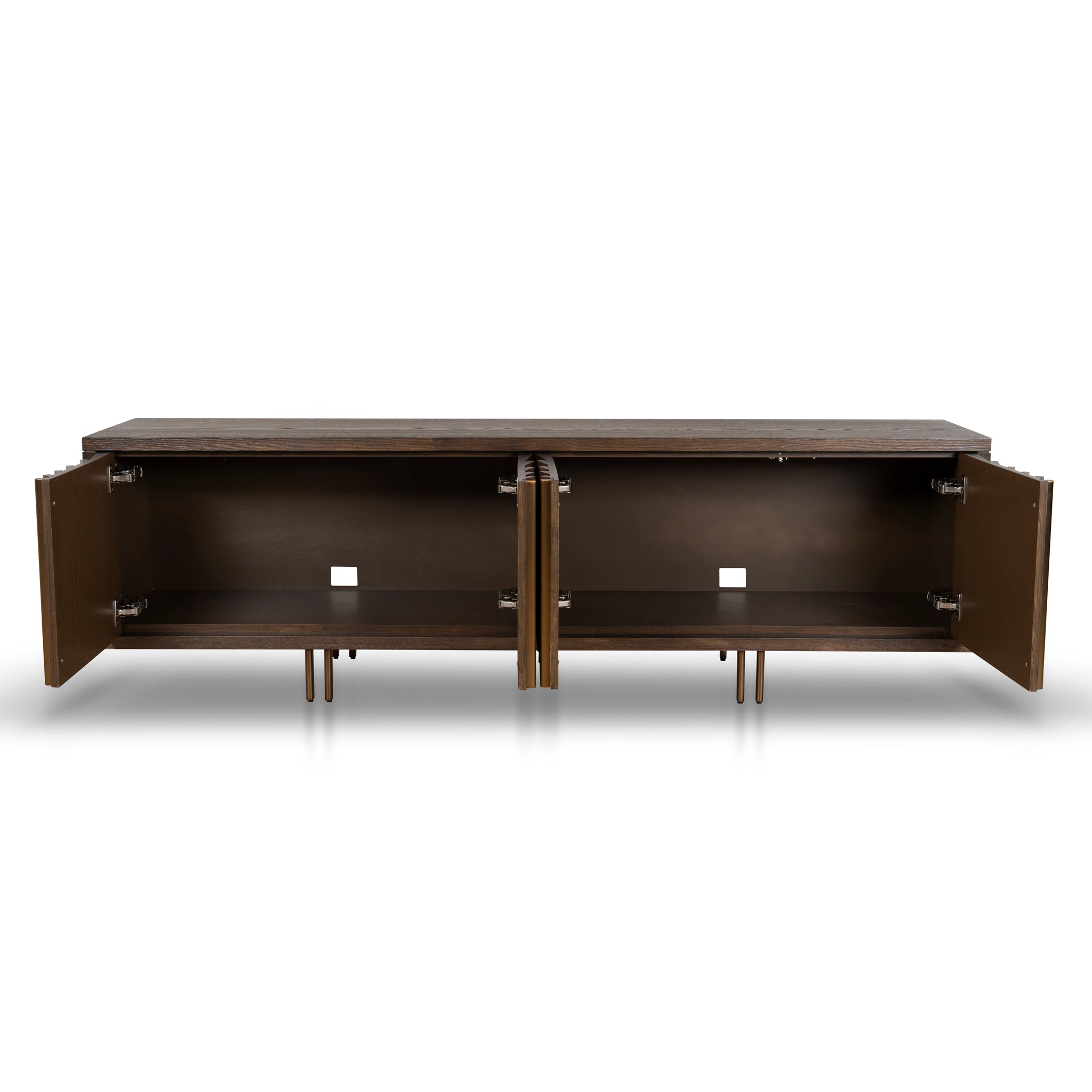 2m Palermo TV Entertainment Unit - Caramel Oak