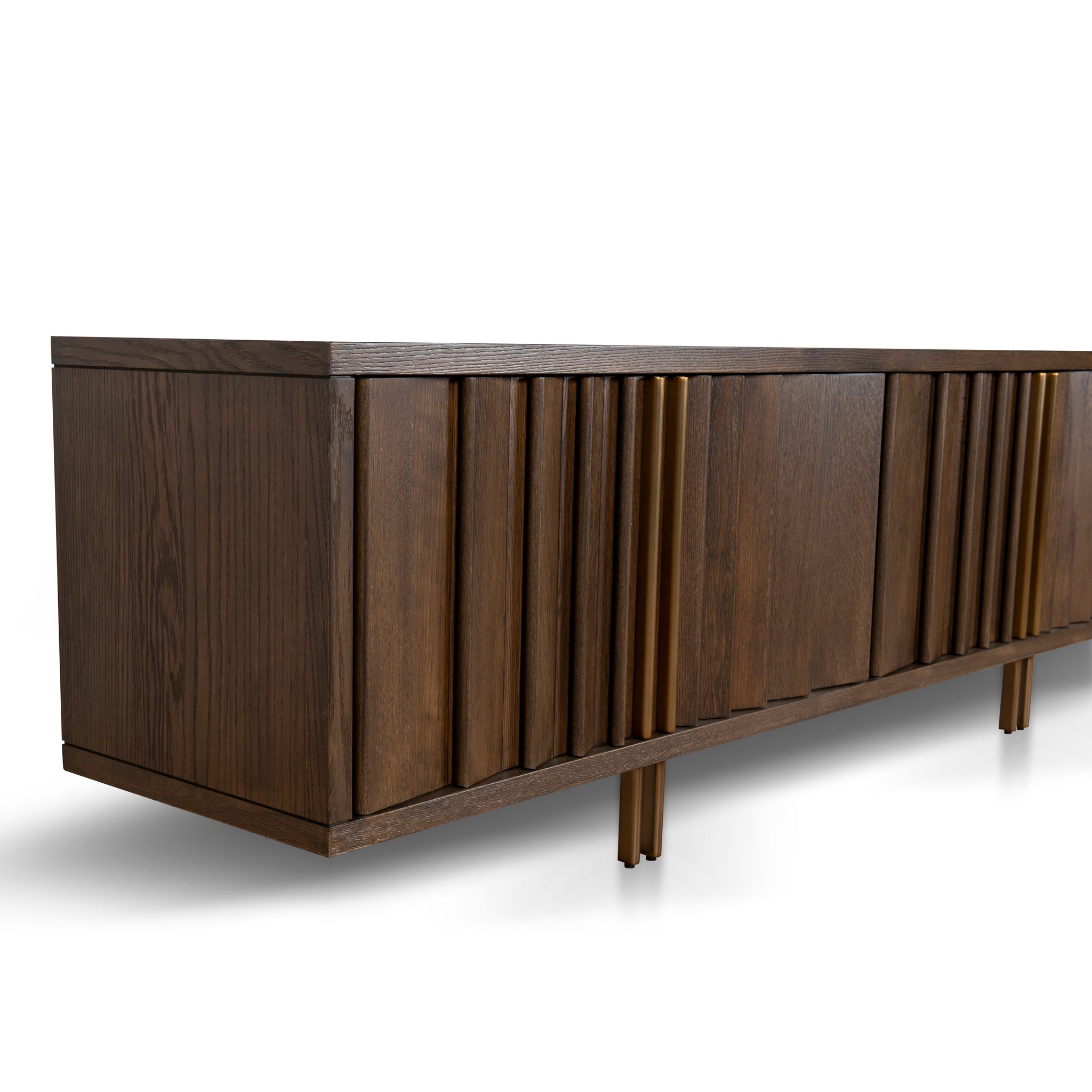 2m Palermo TV Entertainment Unit - Caramel Oak