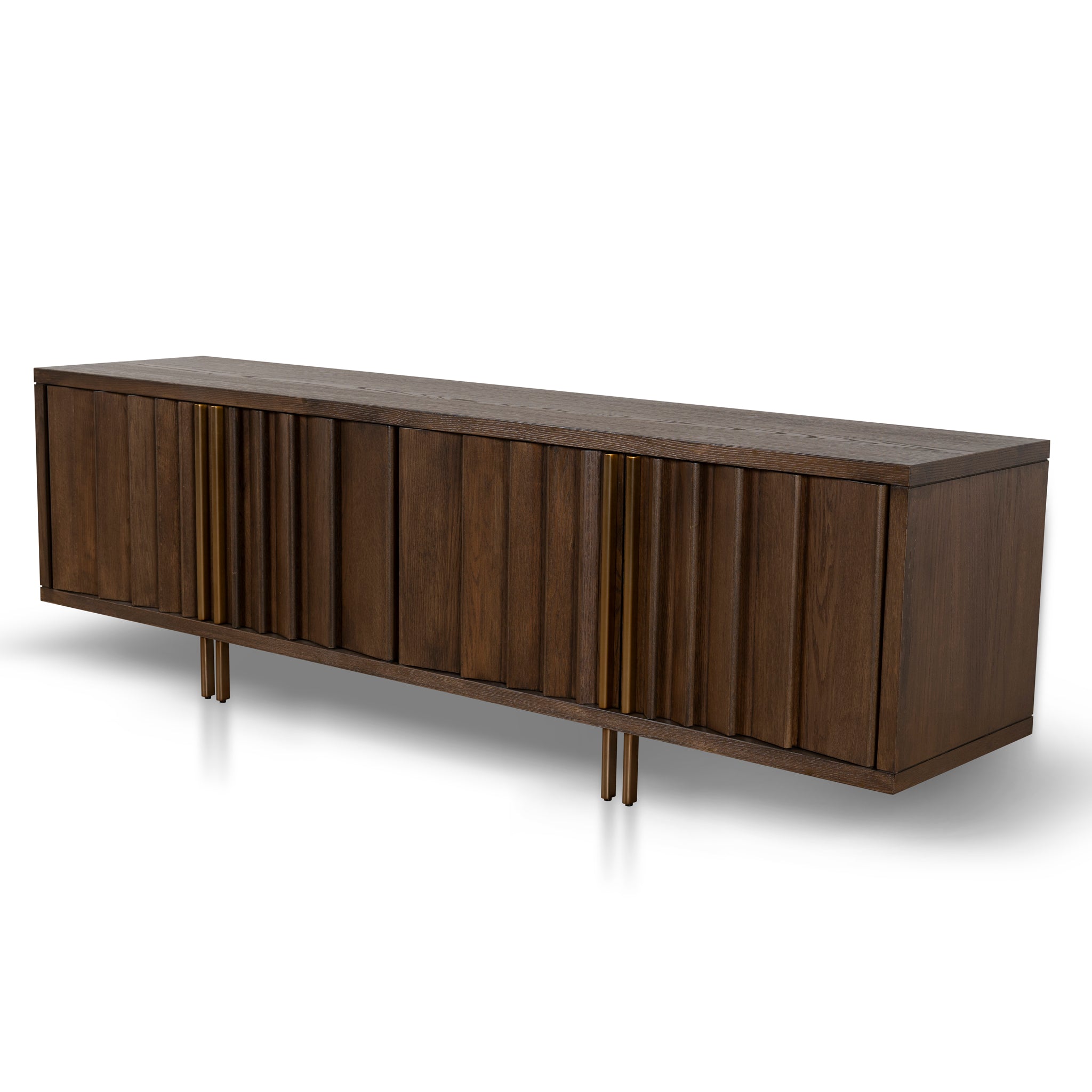 2m Palermo TV Entertainment Unit - Caramel Oak