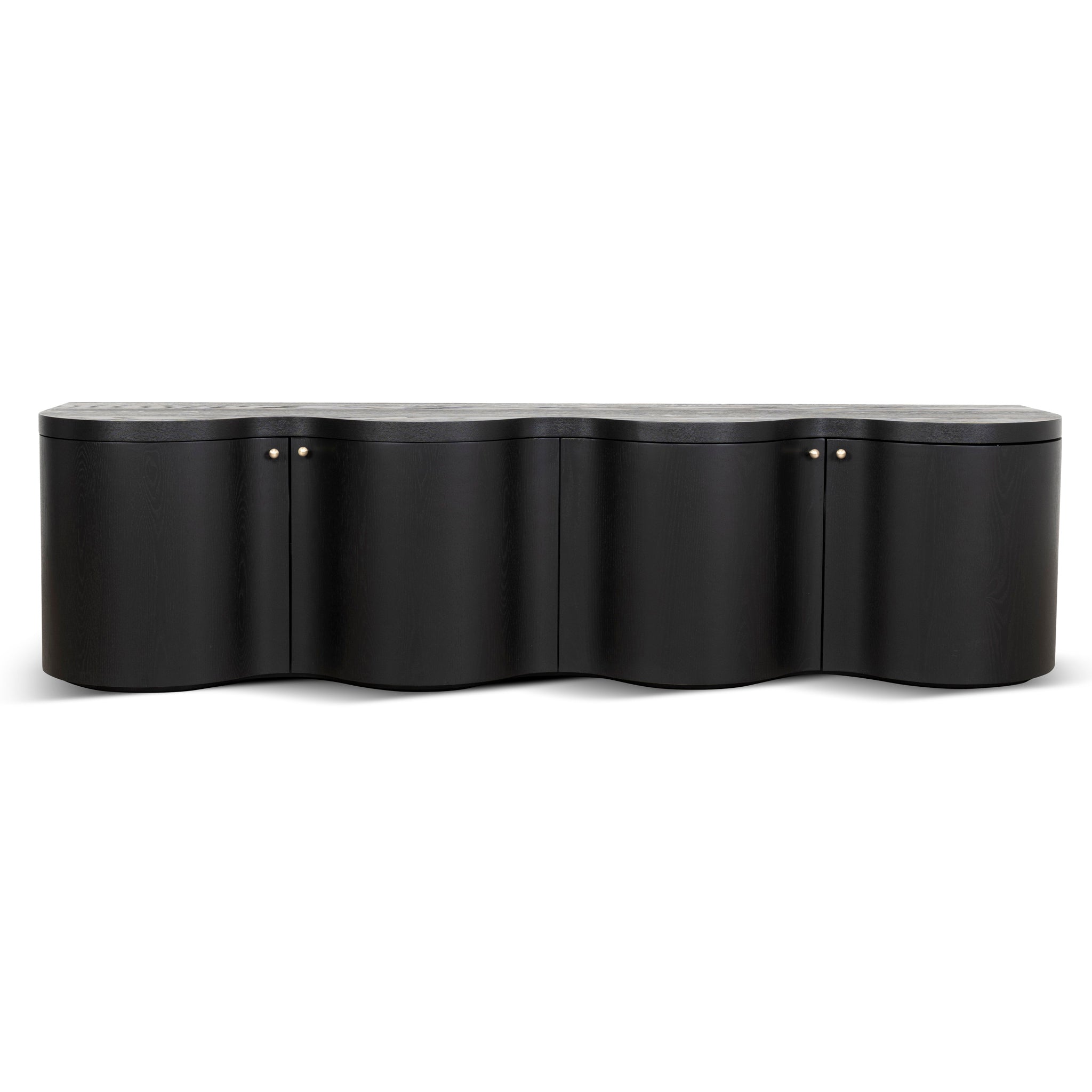 2.15m Palermo TV Entertainment Unit - Textured Espresso Black