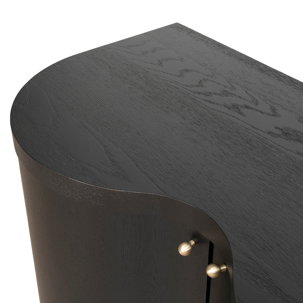 2.15m Palermo TV Entertainment Unit - Textured Espresso Black