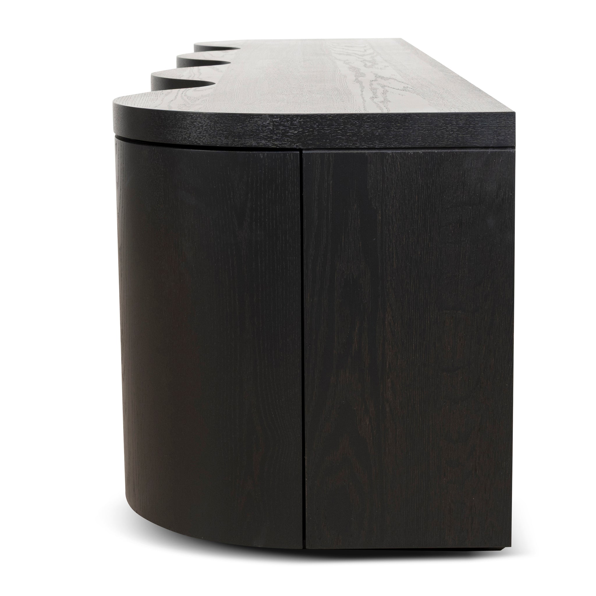 2.15m Palermo TV Entertainment Unit - Textured Espresso Black