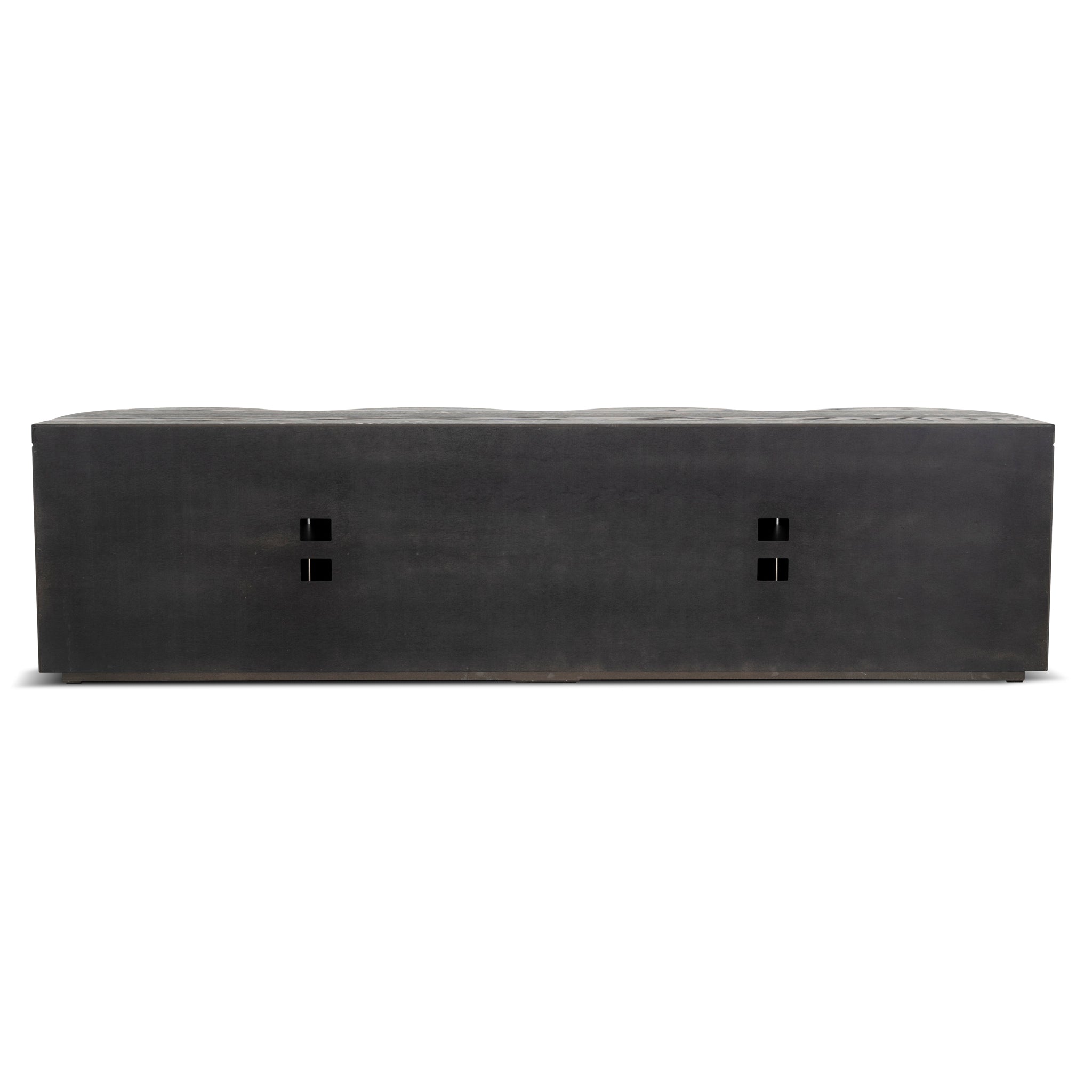 2.15m Palermo TV Entertainment Unit - Textured Espresso Black