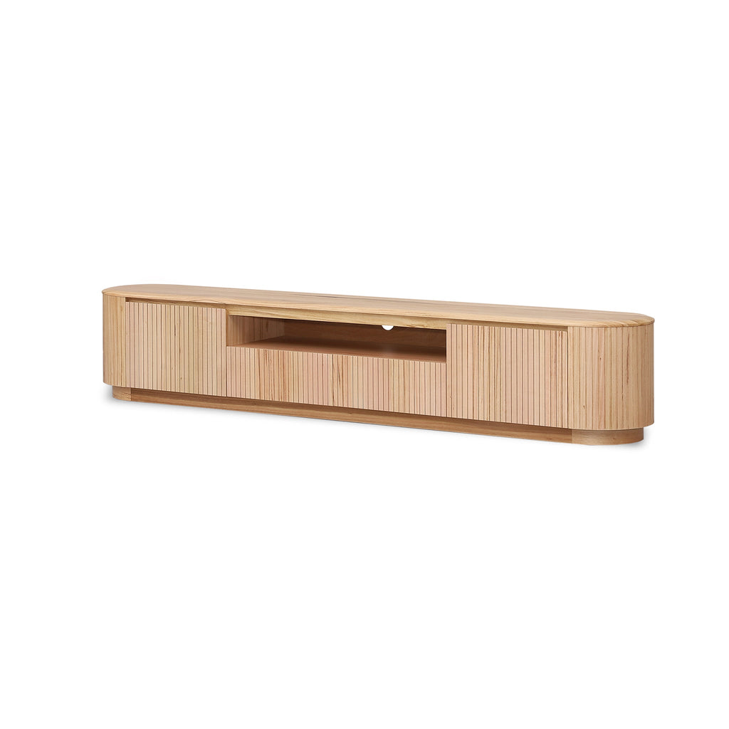 2.4m Palermo TV Entertainment Unit - NZ Natural Ash