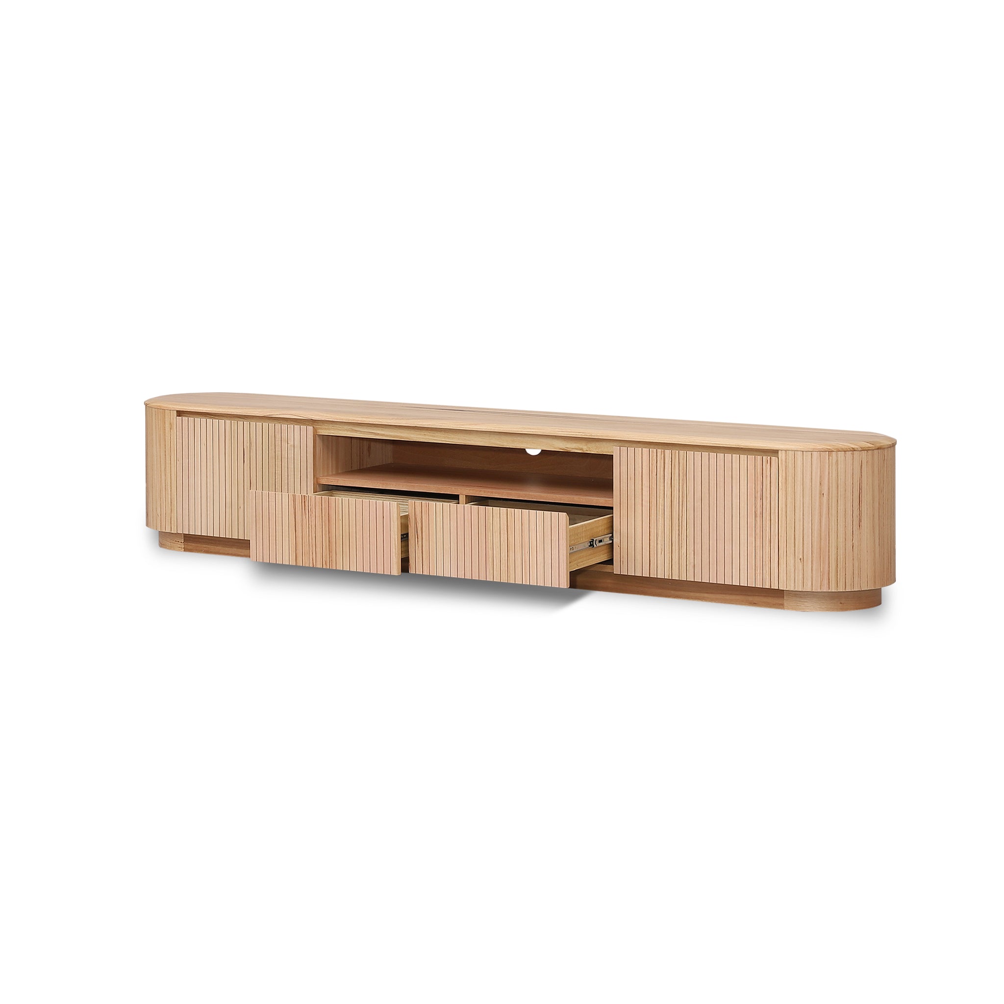 2.4m Palermo TV Entertainment Unit - NZ Natural Ash