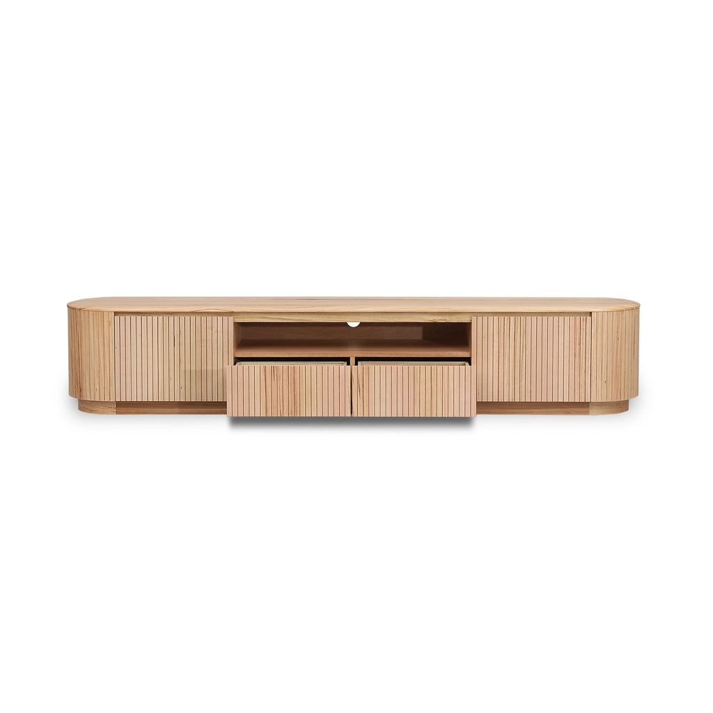 2.4m Palermo TV Entertainment Unit - NZ Natural Ash