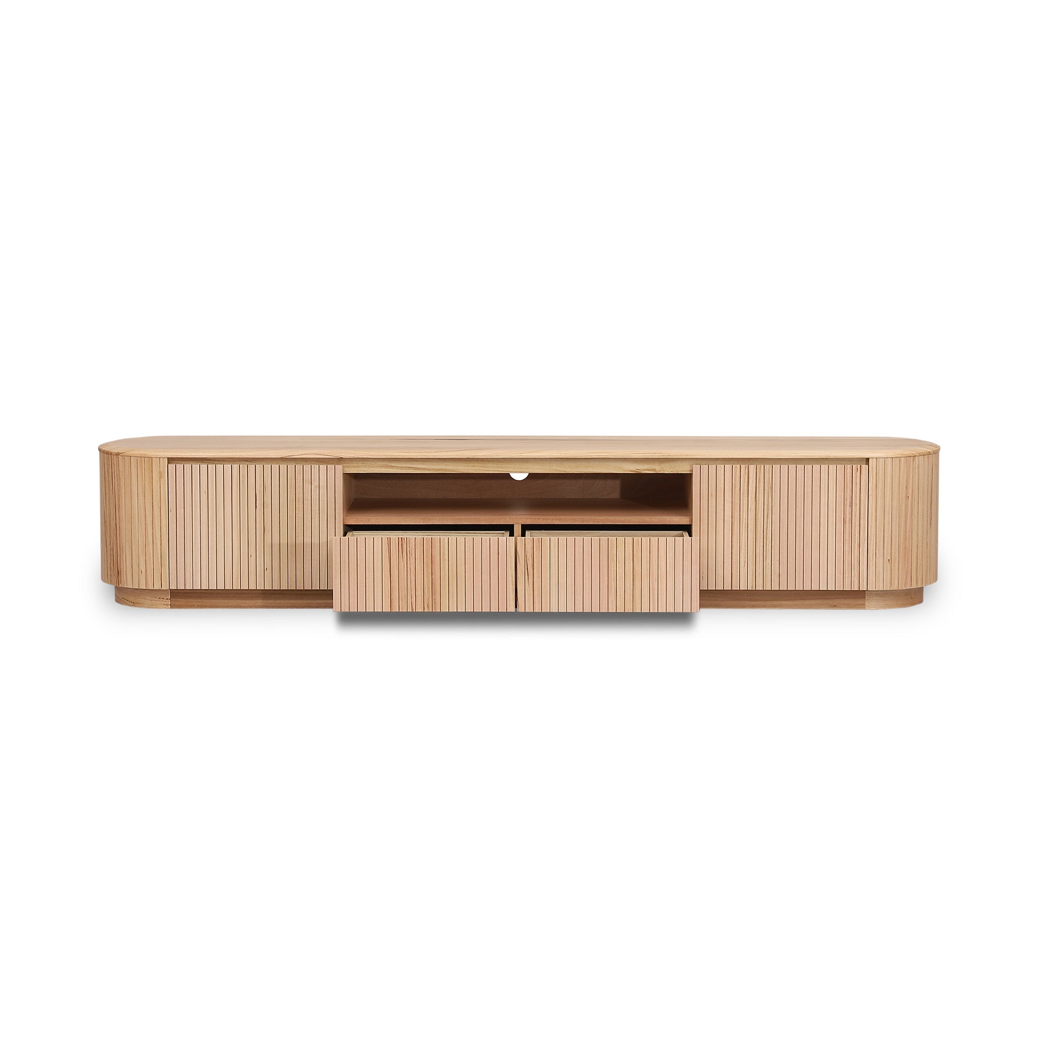 2.4m Palermo TV Entertainment Unit - NZ Natural Ash