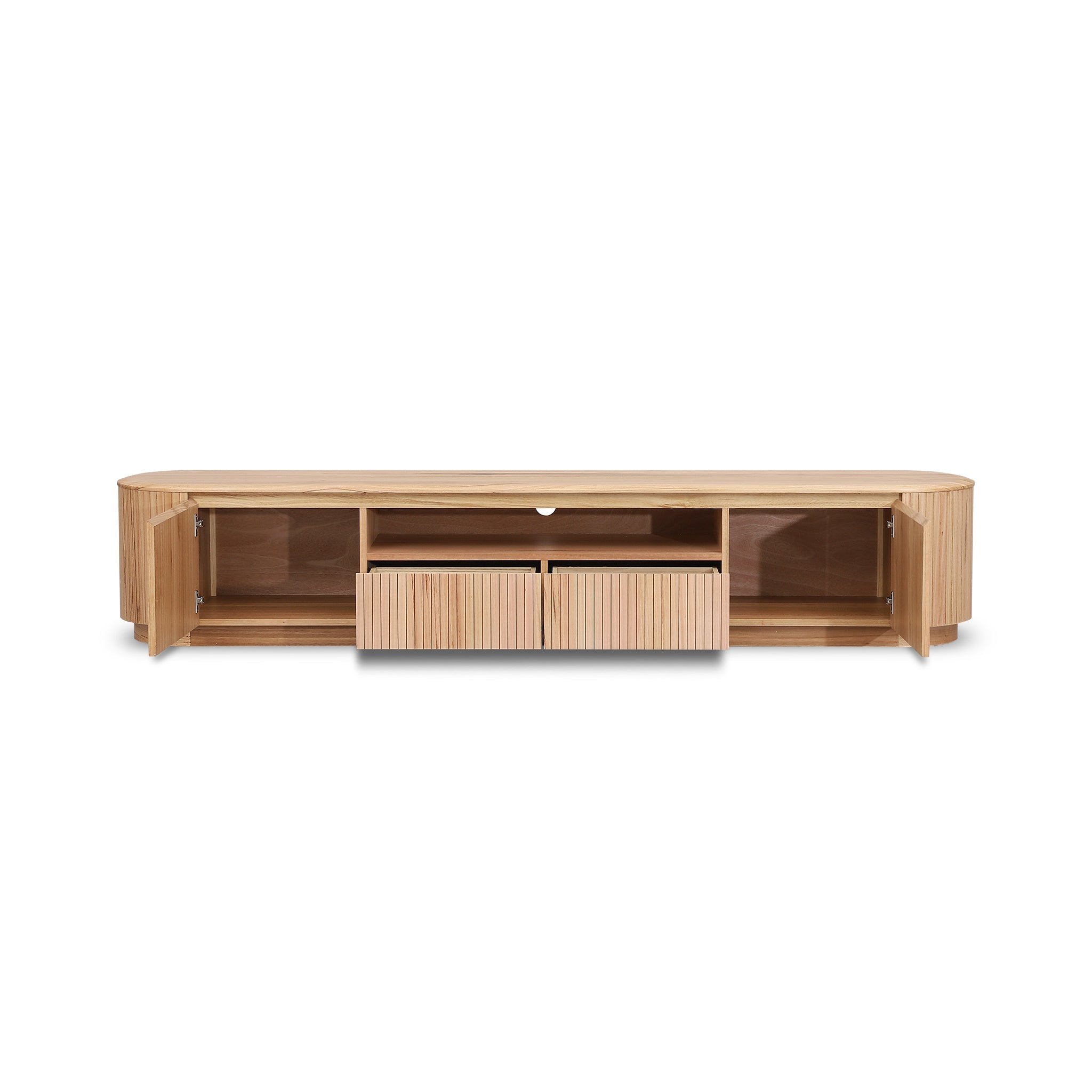 2.4m Palermo TV Entertainment Unit - NZ Natural Ash