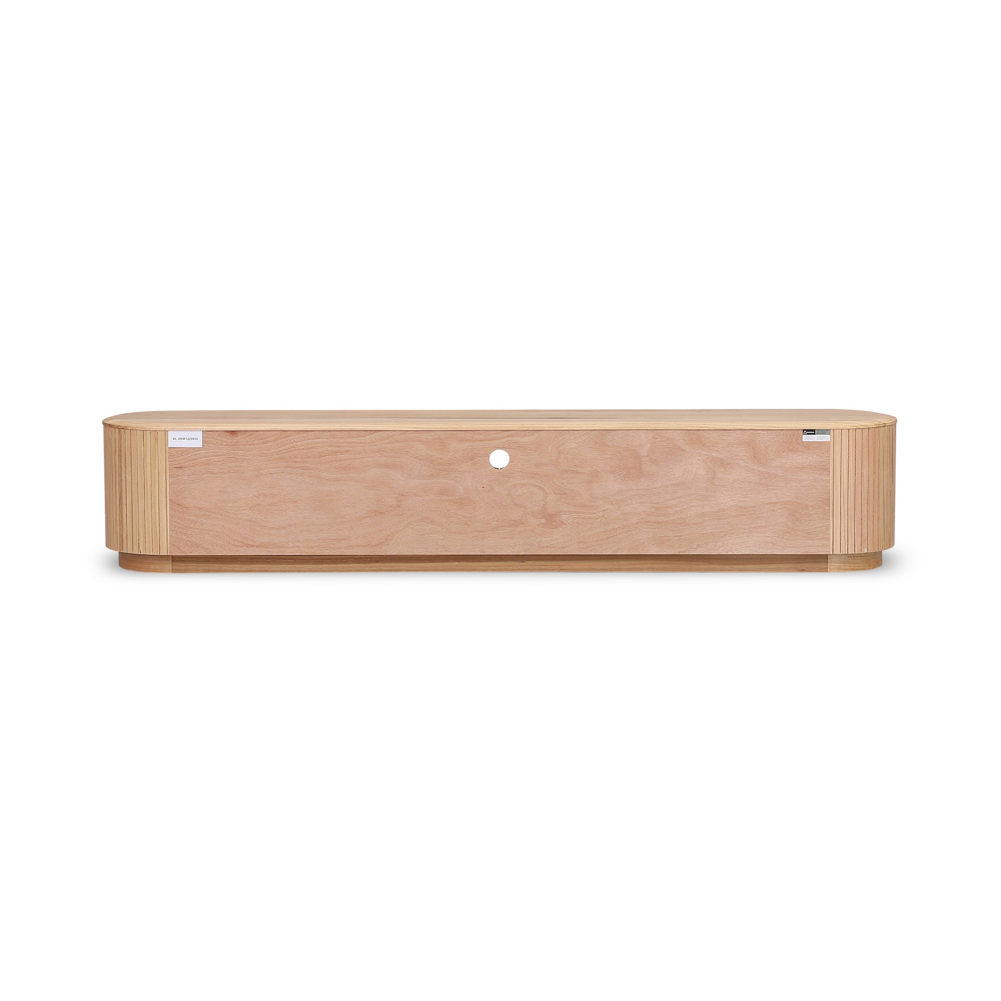 2.4m Palermo TV Entertainment Unit - NZ Natural Ash