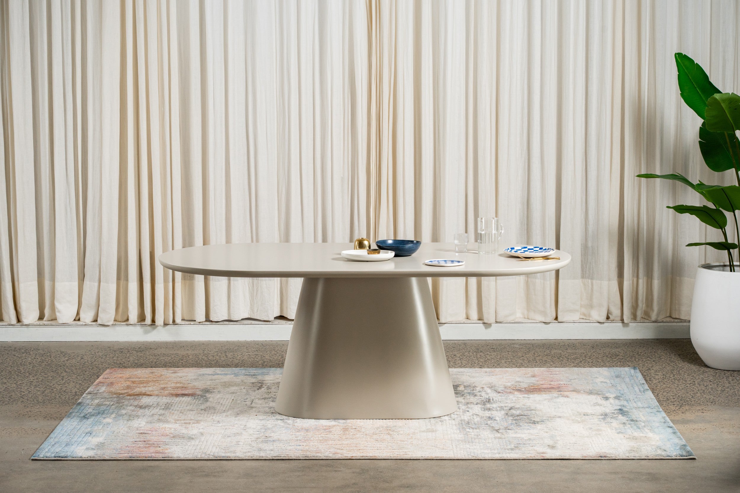 Citrine Dining Table Putty