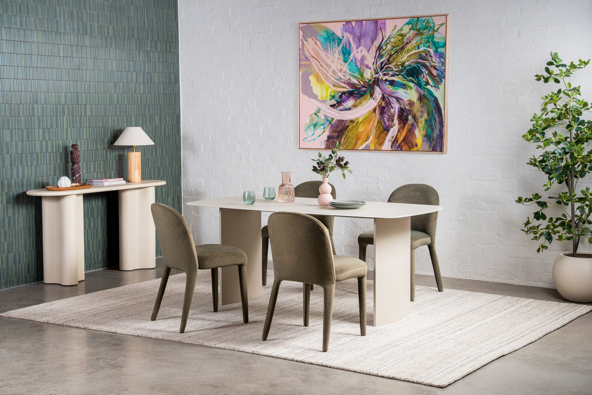 Varvello Dining Table Matte Tofu