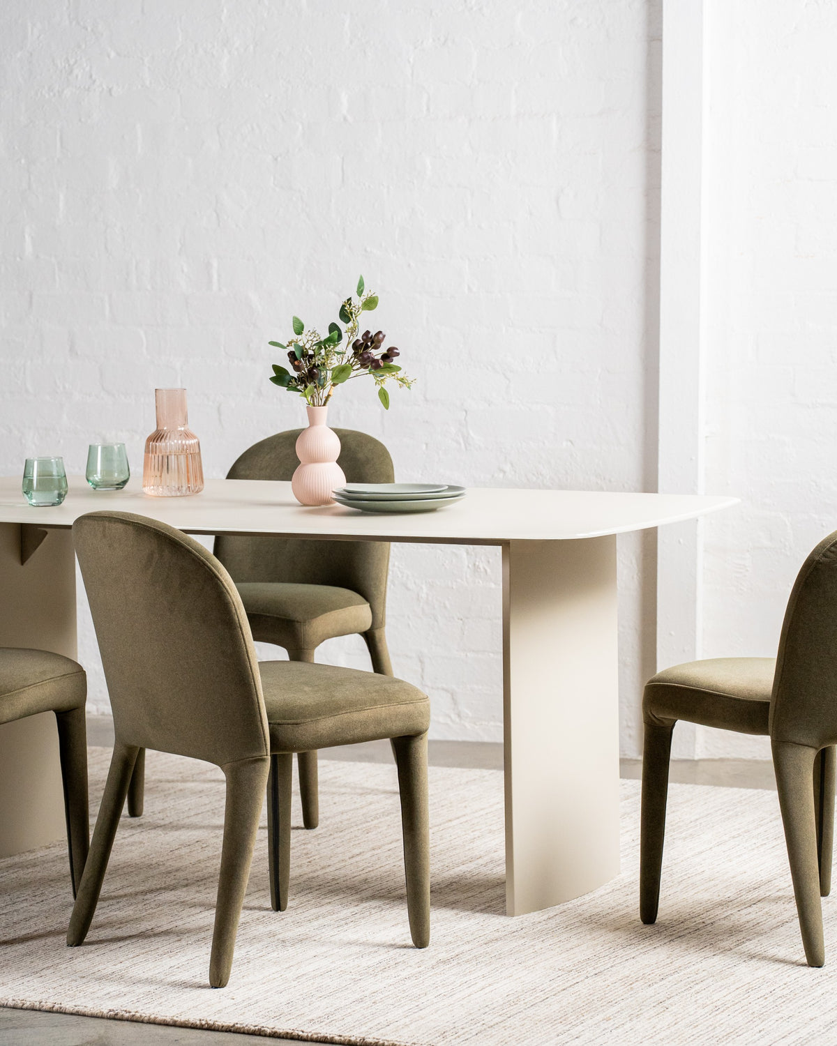 Varvello Dining Table Matte Tofu