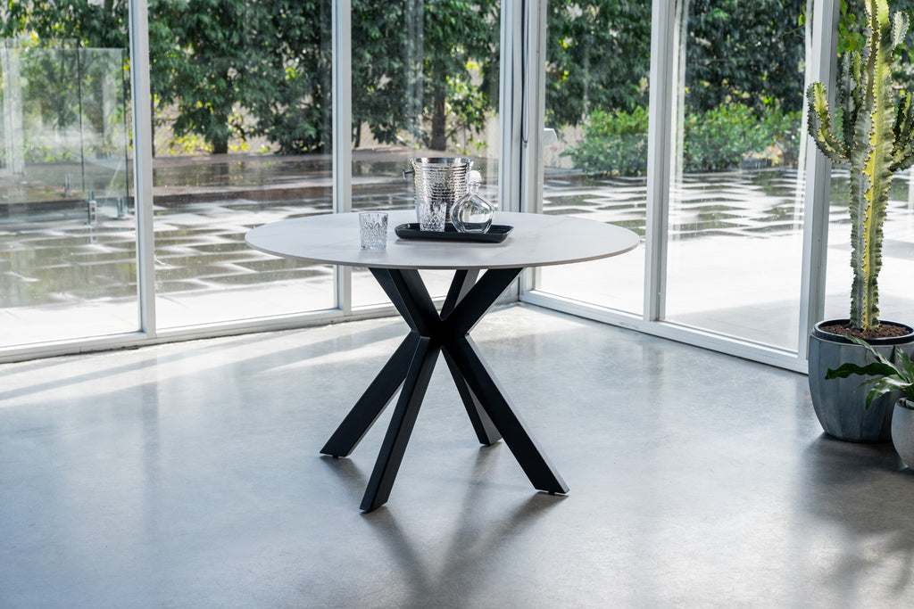 Venezia Round Dining Table Snow White