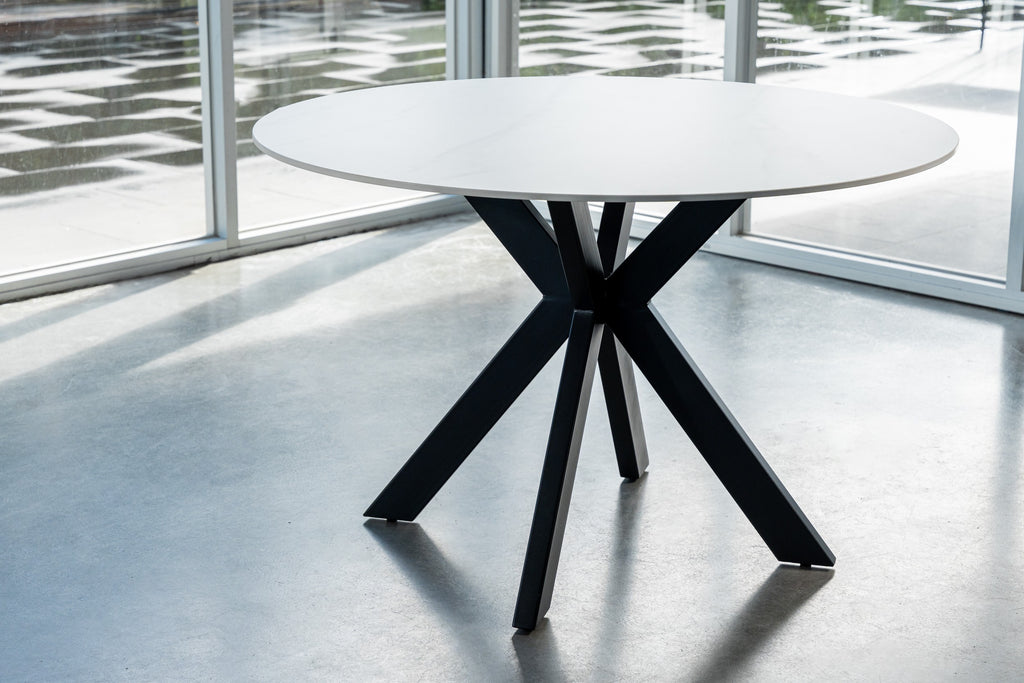 Venezia Round Dining Table Snow White