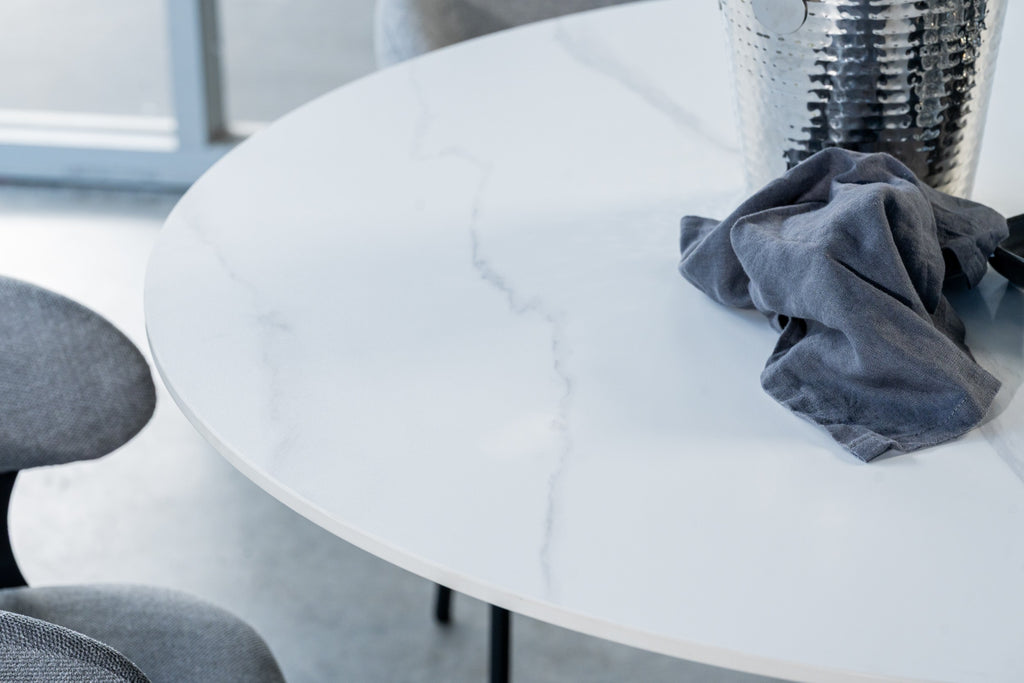 Venezia Round Dining Table Snow White